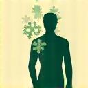 Icon representing a personalized approach with a human figure and gears.